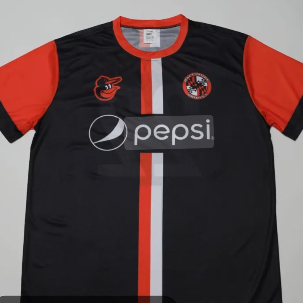 Baltimore Orioles XL Pepsi soccer jerseys NWT